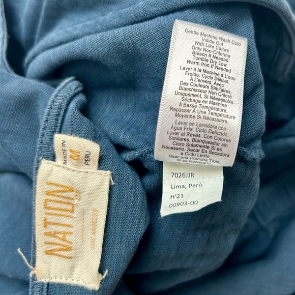 Anthropologie Nation LTD Ronda Jumpsuit Long Sleeve Puff Shoulder Made in Peru M - Picture 14 of 16